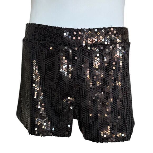 NWT Womens Spirit Halloween Adult Black Sequins Sequin Stunning Shorts - Sz XL - Picture 3 of 3